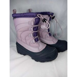 The North Face Winter Boots Girls Size 4 Purple Upper Rubber Soles Water Proof G